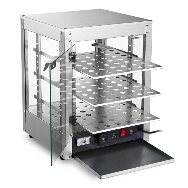 3 Tier Food Warmer Comml. Countertop Pizza Cabinet 15X15X20