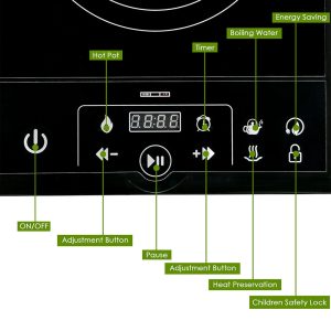 Electric Portable Induction Cooktop - 11.4, 1800W