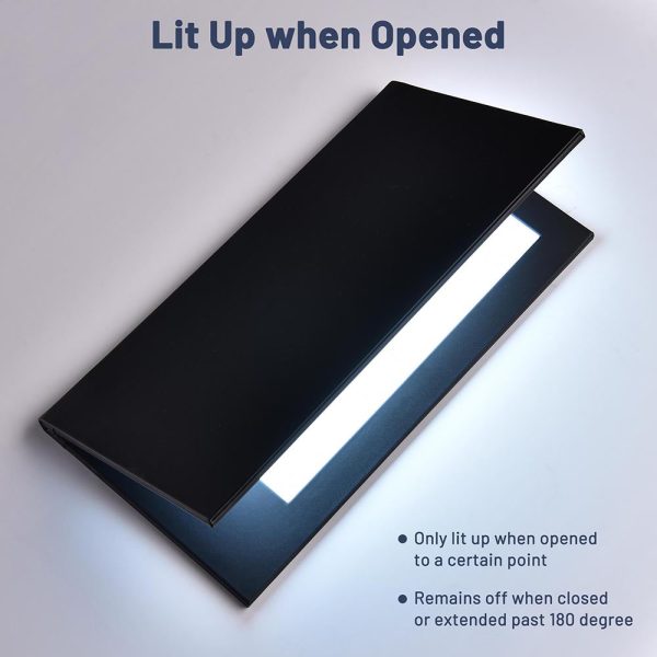 5-1/2 X 11 Illuminated Folding Menu Cover 2-Panel Led Backlit