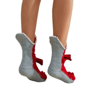 Fashionable Knitted Crochet Warm Socks