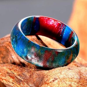 (Colorful) Colored Milky Way Opal Ring