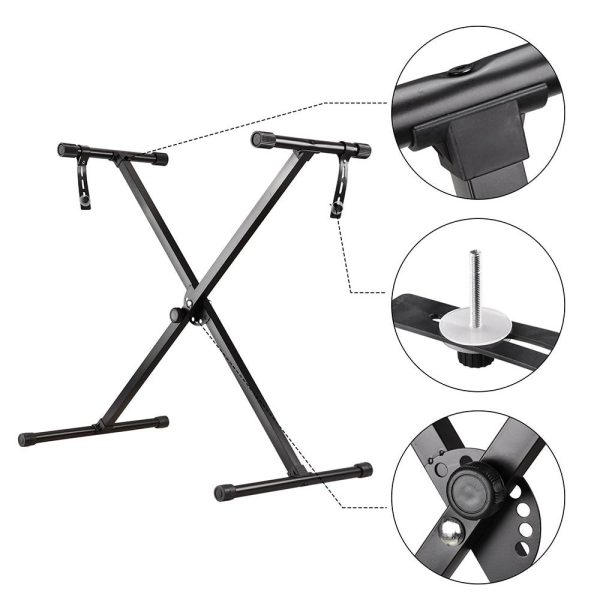 Musical Keyboard Stand Adjustable X-Style