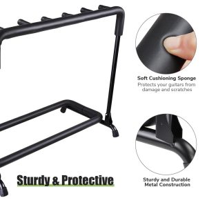 Multiple Guitar Folding Stand Holder Rack Display 3/ 5/ 7/ 9 Opt