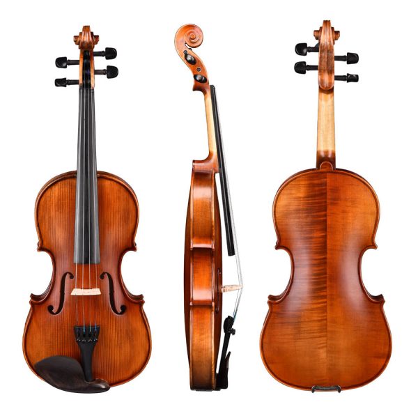 Vif Bv200A 4/4 Full Size Maple Wood Student Violin With Bow Case