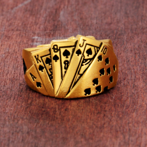 Copper Plated 24K Sand Gold Ring