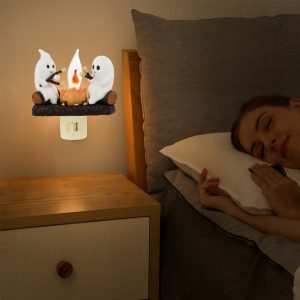 1 1 (2Pcs) Phantasm Halloween Ghost Campfire Flickering Nightlight