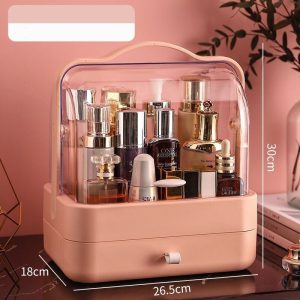 Desktop Transparent Dust-Like Portable Cosmetics Storage Box