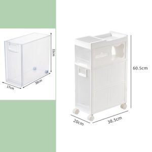 Bathroom Toilet Crevice Storage Cabinet Rack