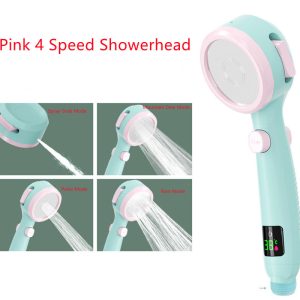 Temperature Display Shower Head Pressurized Shower Head