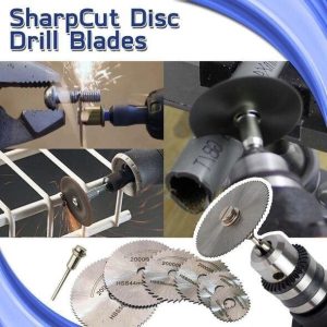 Disc Drill Blades And Mandrel(Blade And Dremal Tool Used Together)