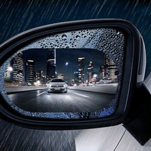 2Pcs Car Rearview Mirror Rainproof Film Waterproof And Anti-Fog Film, Water-Repellent Film