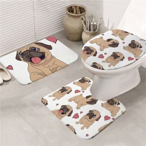 3-Piece Absorbent Non-Slip Bathroom Mat