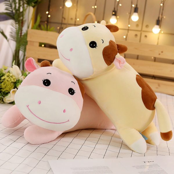 Cartoon Cute Soft Cuddly Cow Pillow Plush Toy