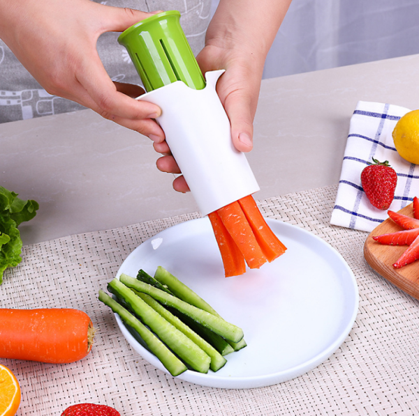 Creative Vegetable Cutters Fruit Kitchen Cucumber Carrot Divider Strawberry Slicer Splitter Kitchen Gadget Accessories