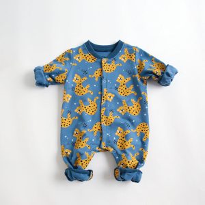 Baby Cartoon Long-Sleeved Romper