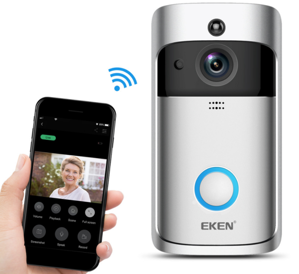 Video Doorbell Smart Wireless Wifi Security Door Bell