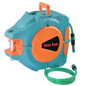 Retractable Hose Reel Water Hose, 65Ft, Wall Mounted