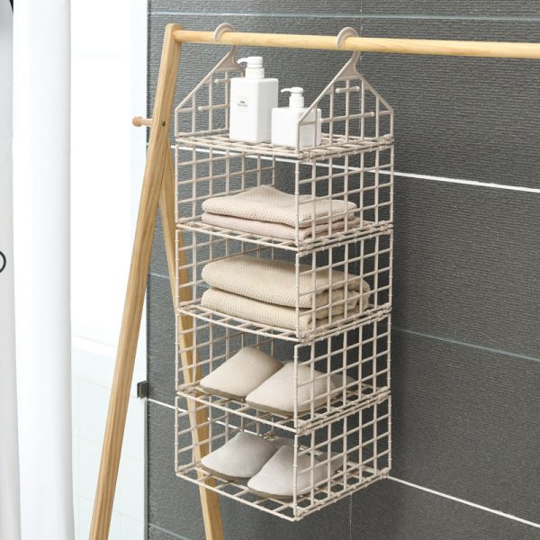 Foldable Space-Saving Combination Hanging Clothes Storage Rack