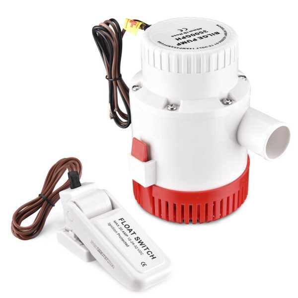 12V Electric Bilge Pump Marine Boat Yacht, 3500Gph