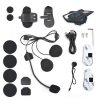 Motorcycle Helmet Bluetooth Headset Intercom Fm Radio 2 Riders