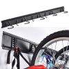 Bike Rack Garage Storage 8 Bike Hooks 3 Rails Wall Mount