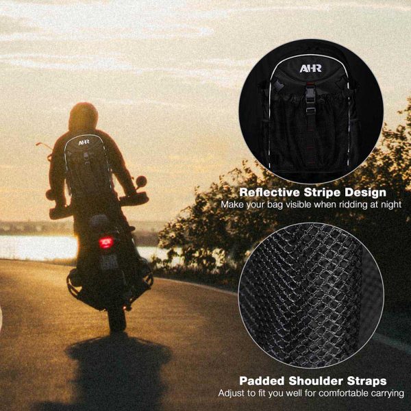 Motorcycle Backpack With Helmet Holder Large Capacity