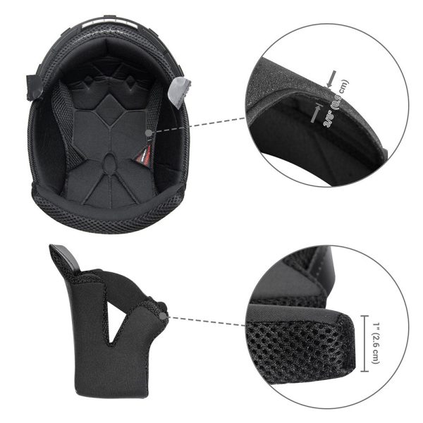 Run-F Helmet Liner & Cheek Pads Set