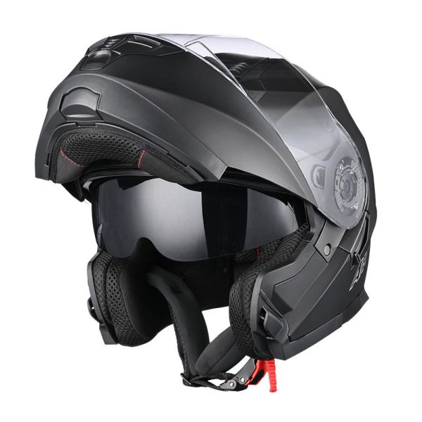 Modular Helmet Run-M3 Flip Up Dot Matte Black