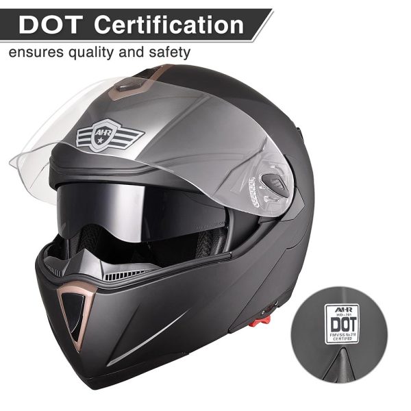 Bluetooth Motorcycle Helmet Black Dot Full Face