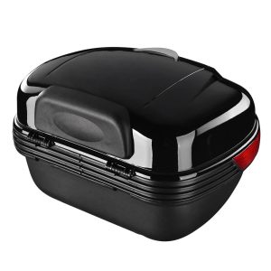 Motorcycle Trunk Top Case Scooter Luggage Storage Box 35L