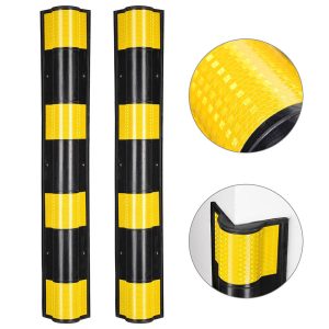 2Pcs Rubber Corner Guards Wall Protector 31 1/8H Round