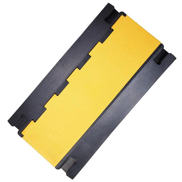 4-Channel Warehouse Cable Protector Ramp Traffic Wire Cover