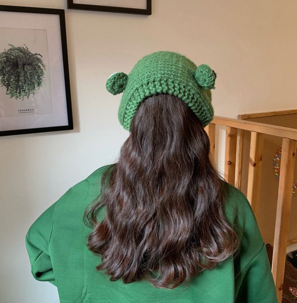 Big Eyes Frog Woolen Hat