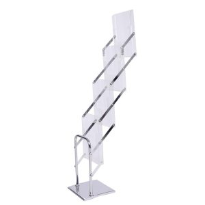 Literature Stand Magazine Brochure Holder Rack 4 Pocket