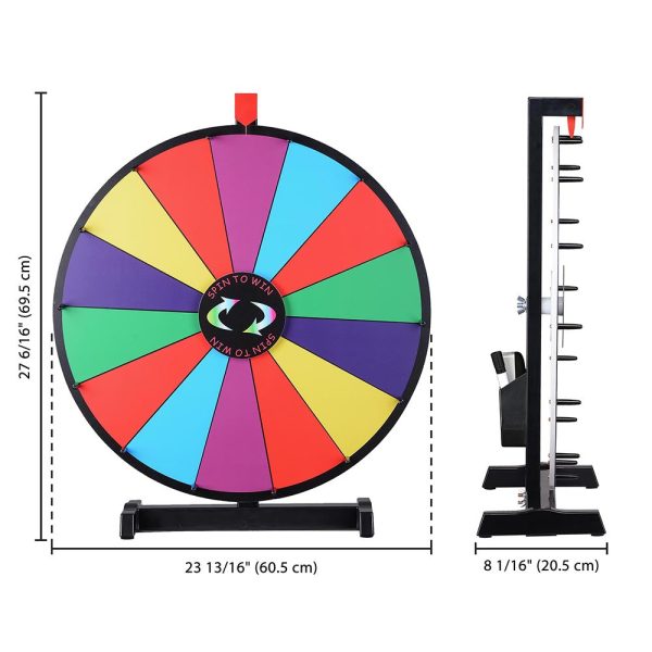 Winspin 24 Tabletop Dry Erase Spinning Prize Wheel