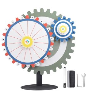 Winspin Gears Prize Wheel Spinner Tabletop, 24