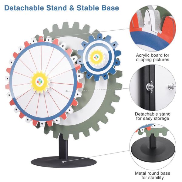 Winspin Gears Prize Wheel Spinner Tabletop, 24