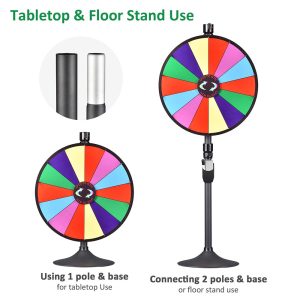 Winspin 24 Prize Wheel Tabletop Or Floor Stand