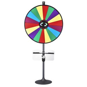 Winspin 36 Large Color Dry Erase Prize Wheel W/ Stand