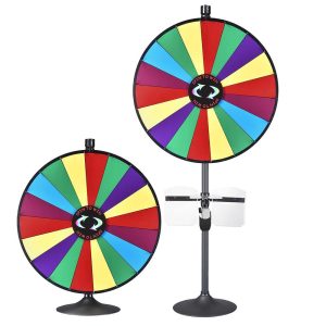 Winspin 36 Large Color Dry Erase Prize Wheel W/ Stand