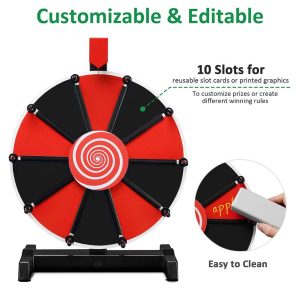 Winspin 12 Custom 10-Slot Prize Wheel Tabletop