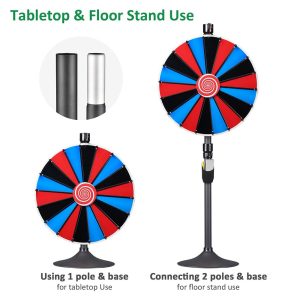 Winspin 24 Prize Wheel Diy Slot(18) Floor Stand Or Tabletop