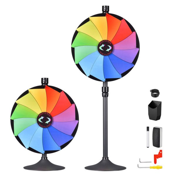 Winspin 24 Prize Wheel 2In1 Tabletop Or Floor Stand 12-Slot