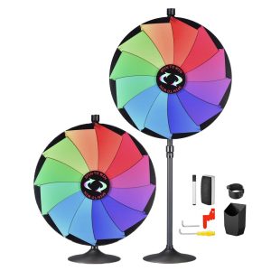 Winspin 36 Prize Wheel 2In1 Tabletop Or Floor Stand 12-Slot