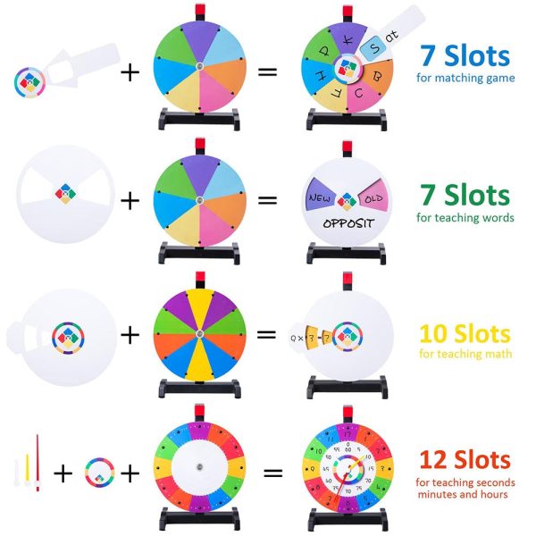 Winspin Wheel All In 1 Prize Wheel Tabletop 12 26 Slots