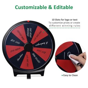 Winspin Drinking Game 10 Prize Wheel Tabletop & Stand-Up For Club