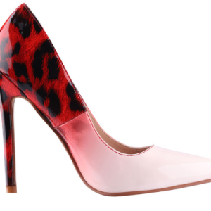 Color Matching Leopard Fashion High Heels