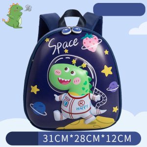 Cartoon Space Dinosaur Small Backpack For Children