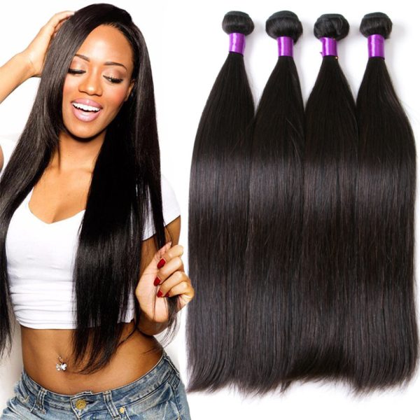 Brazilian Human Straight Hair Extension Natural Color