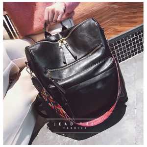 Vintage Large Capacity Soft Leather Backpack